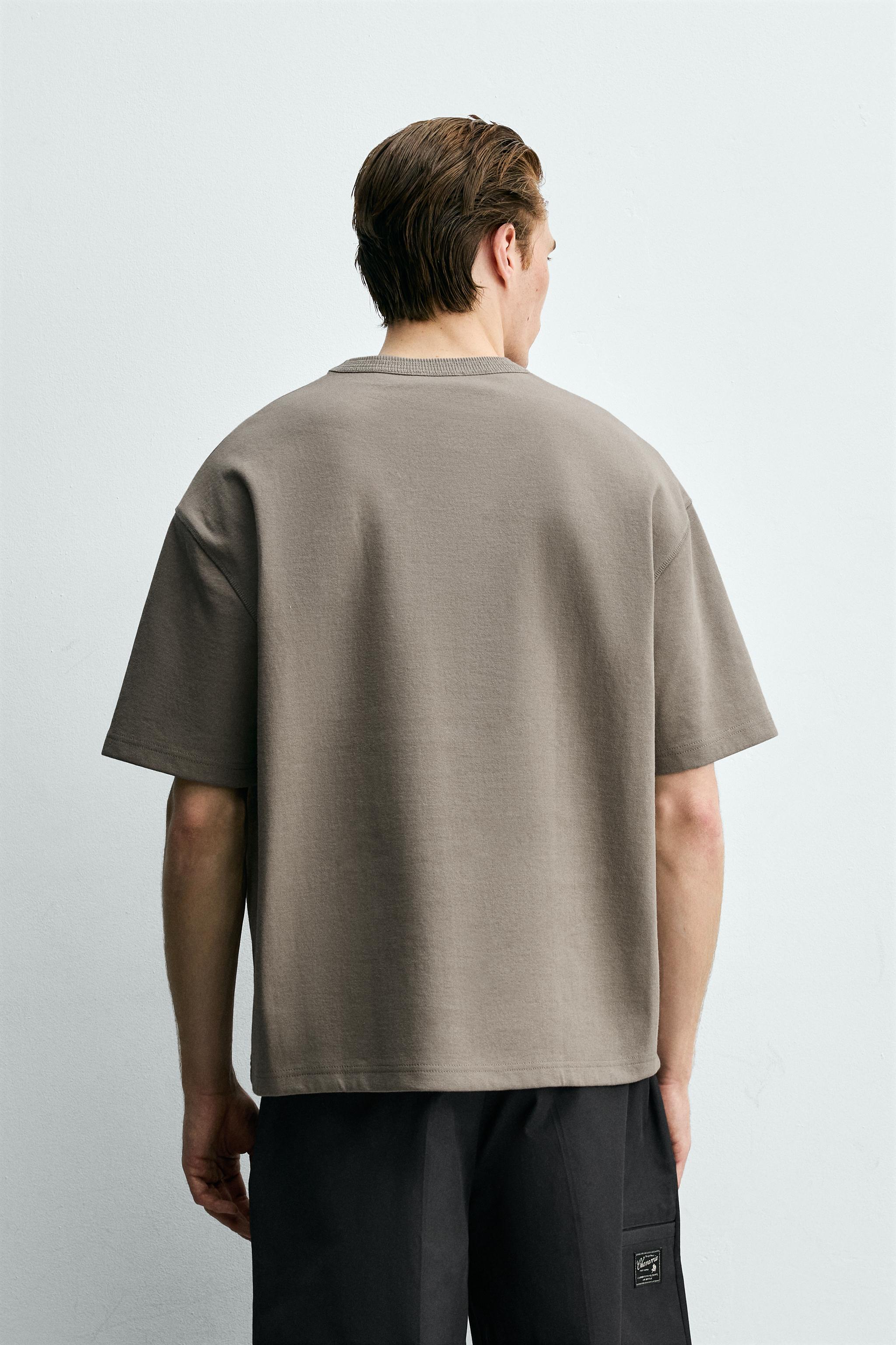 RELAXED FIT SHORT SLEEVE SWEATSHIRT
